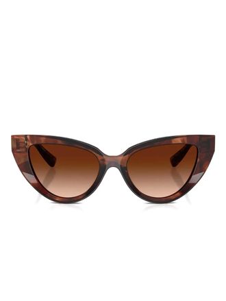Dolce & Gabbana Eyewear Zonnebril met cat-eye montuur - Bruin