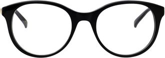 Valentino Garavani Glasses, female, Black, Size: 52 MM V Logo Optical Frame