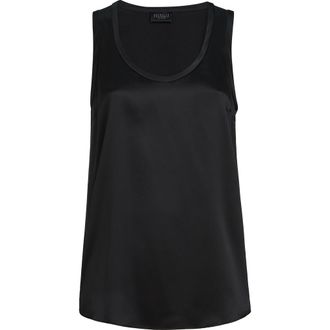 Brunello Cucinelli Satin top in Black at Nordstrom, Size Xx-Large Eu