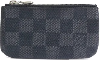 Louis Vuitton Black Gray Damier Graphite Coin Purse/Coin Case (Pre-Owned)