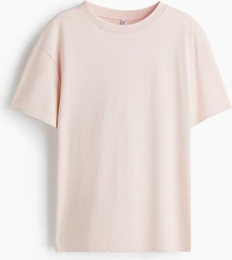 H&M T-Shirt in Loose Fit - Pink