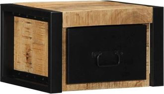 vidaXL Mesita de noche madera maciza de mango 40x35x25 cm Vidaxl