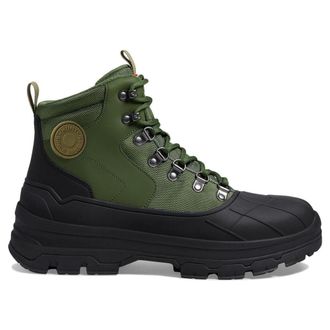 Hunter Explorer Duck Synthetic Textile Mens Ankle Boots - Flexing Green Black - Size:UK 10