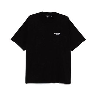 Represent T-Shirts, male, Black, Size: 2XL Graphic Print Cotton T-shirt