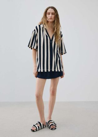 Mango Felpa pigiama cotone blu - Donna - S - MANGO