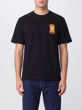 Casablanca T-shirt in cotone organico con stampa grafica e girocollo