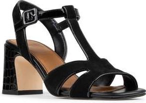 Donald J Pliner T-Strap Sandal in Black/Black at Nordstrom Rack, Size 6.5