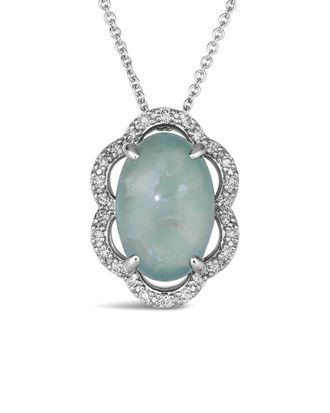 Le Vian 14K 2.45 Ct. Tw. Diamond & Aquaprase Pendant