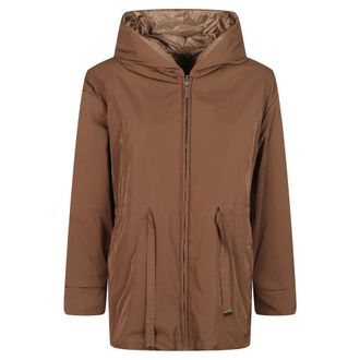 Max Mara Charme Gewatteerde Parka - Dames - Jassen - Geel - Maat: 2XS Zijde