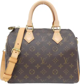 Louis Vuitton Marron Coated Canvas Boston Bag (Pre-Owned)
