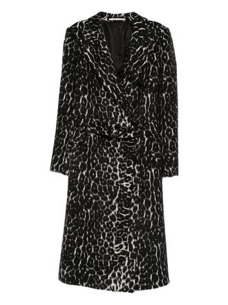 Tagliatore Cappotto leopardato - Nero