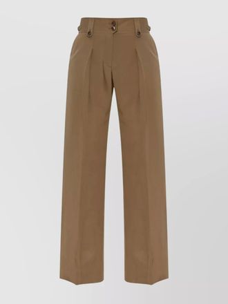 Tom Ford woven pleated trousers and pockets