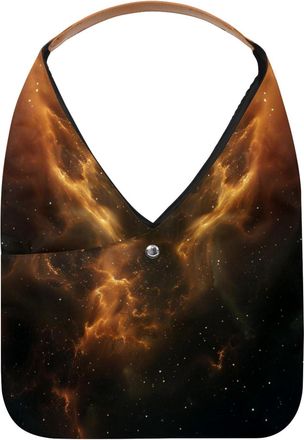 Generic Stars Nebula Reusable Lightweight Grocery Bags - Foldable Into Compact Pouch, Washable & Sturdy, Multipurpose for Shopping and Travel