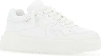 Valentino Garavani Mens White Nappa Leather One Stud Xl Sneakers Biancobiancobiancobiancol