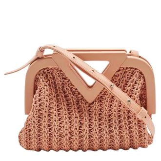 Bottega Veneta Pre-owned Handbags, female, Pink, Size: ONE SIZE Pre-owned The Point Bag