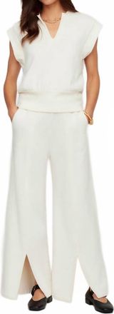 Fifteen Twenty Morgan V Neck Top In Cream