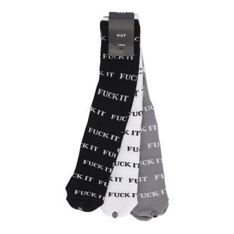HUF Pack de 3 Calcetines Medios - Underwear - Hombre - Multicolor - ONE SIZE