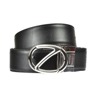Ermenegildo Zegna Stijlvolle Riemen - Heren - Riemen - Zwart - 115 CM - Leer - Accessoires