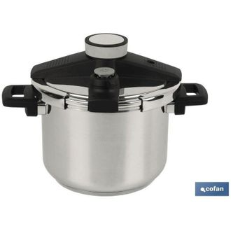 cofan Olla Presi&oacute;n 6l Inox Inducci&oacute;n Modelo Queen, Olla A Presi&oacute;n Modelo Queen De Inducci&oacute;n Antiadherente Fabricada En Acero Inoxidable 18/10. Apta Para Tod