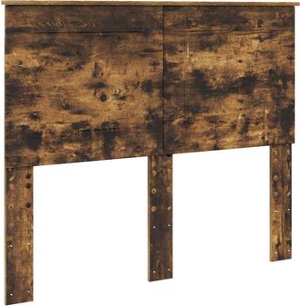 vidaXL Cabecero Roble Ahumado 120 Cm Madera Contrachapada Vidaxl