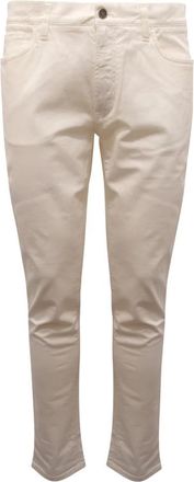 Dolce & Gabbana Italiaanse Denim Broek - Heren - Slim Fit Broeken - Wit - S - Denim - Broeken