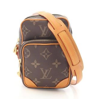 Louis Vuitton Pre-owned Amazon Monogram Leder Schoudertas - Heren - Pre-owned - Bruin - Maat: ONE Size Leer