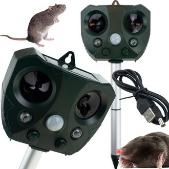 OEM Tg71405 Repelente Profesional De Animales Para Gatos, Perros, P&aacute;jaros, Ratones, Ratas, Solar