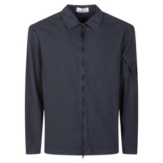 Stone Island Lichte jassen - Heren - Zomerjassen - Blauw - S - Jassen