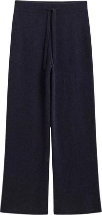 GANT Pantaloni in lana e cashmere lavorati a maglia - - Trousers - Donna - Blu - M