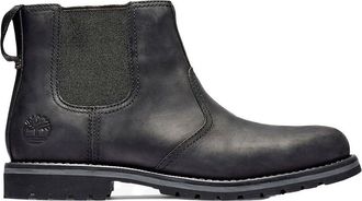 Timberland Mens Larchmont Leather Jet Black Boots 8 UK