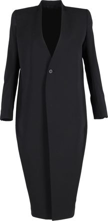 Rick Owens halflange jas van zwarte wol