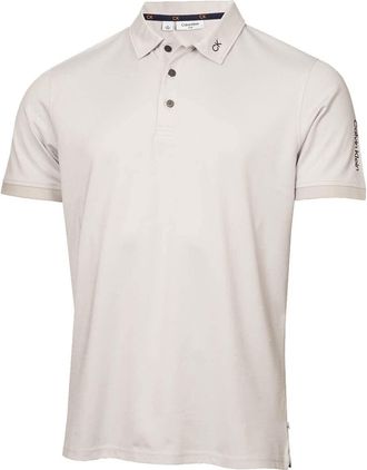 Calvin Klein Mens Concord Golf Polo Shirt - Pale Silver Marl - M