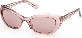 Guess GU00286 72S Womens Sunglasses Pink Size 55