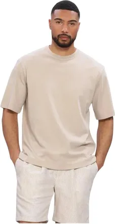Profuomo Heren, Tops, Beige, Maat: M Katoen