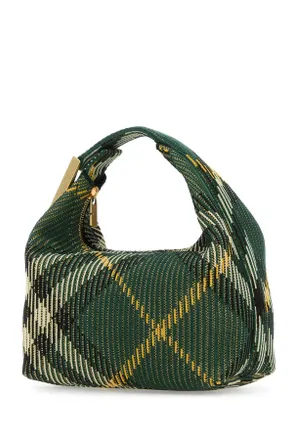 Burberry Womens Embroidered Nylon Mini Peg Handbag Ivy Borse A Mano