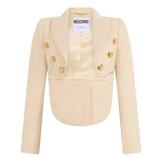 Moschino Mujer, Chaquetas, Beige, Talla: S