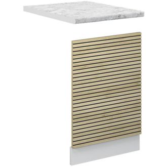 Vicco Panel Frontal Fame-line, Panel De Roble, 45 Cm, Et M&aacute;rmol