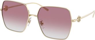 Tory Burch TY6118D Asian Fit 33468G Womens Sunglasses Gold Size 58