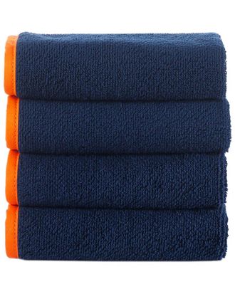 Brooks Brothers Contrast Frame 4Pc Wash Towels