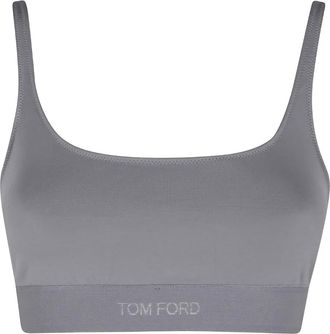 Tom Ford Reggiseno con logo - Grigio