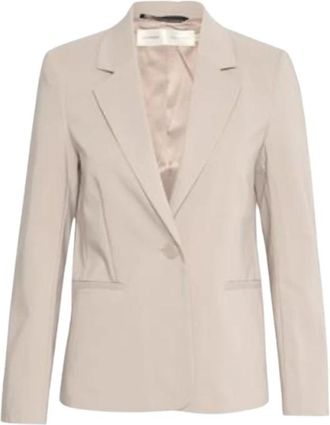 Inwear Casual Regular Fit Blazer - Dames - Blazers - Beige - L - Katoen - Jassen