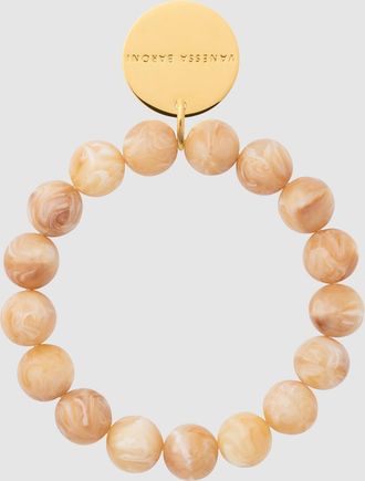 Vanessa Baroni Bracelet Mini Beads Flex Creme Brulee Marble