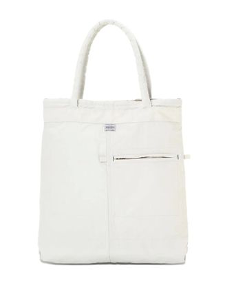 Porter-Yoshida & Co. pocket-detail tote bag - unisex - Cotton/Nylon - One Size - White