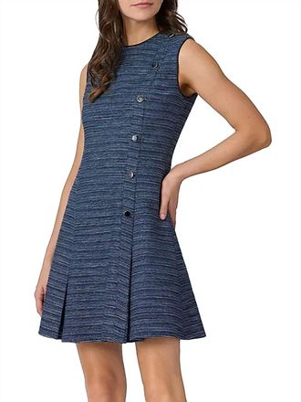 Shoshanna Gigi Midi Dress In Navy Multi