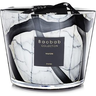 Baobab Stones Marble Candle in Leather/Rose/Plum at Nordstrom