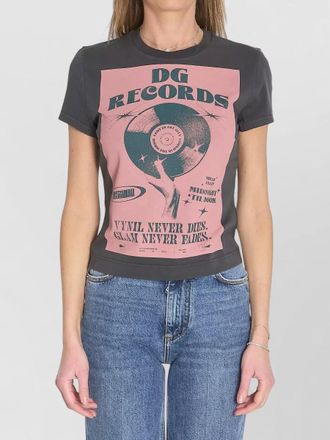 Dolce & Gabbana ribbed short-sleeve fitted t-shirt