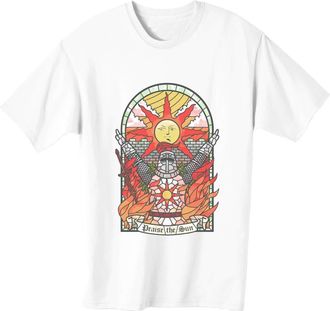 Generic Praise The Sun Mens T-Shirt Medium White