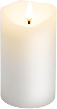 OEM Velas Led, Velas Blancas De Cera Aut&eacute;ntica, 7,5 X 12,5 Cm Con Funci&oacute;n De Temporizador, Mecha 3d, Funcionan Con Pilas, Luz Blanca C&aacute;lida, Para Una Deco