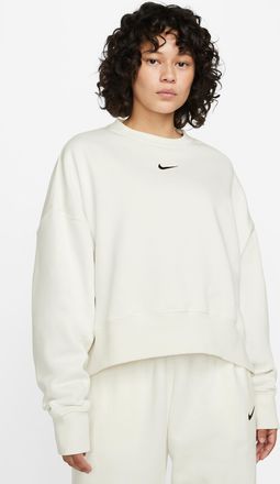 Nike Womens Nike Sportswear Phoenix Fleece Over-Oversized Crew-Neck Sweatshirt in White | DQ5761-133