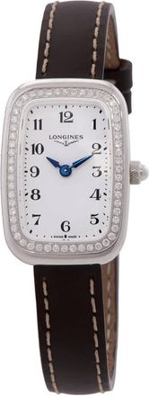 Longines Equestrian Quartz Diamond White Dial Ladies Watch L6.140.0.13.2